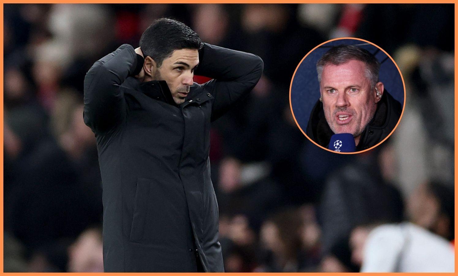 Jamie Carragher cuestiona la estrategia de Arteta: ¿Es el Arsenal demasiado cauto ante los grandes rivales?